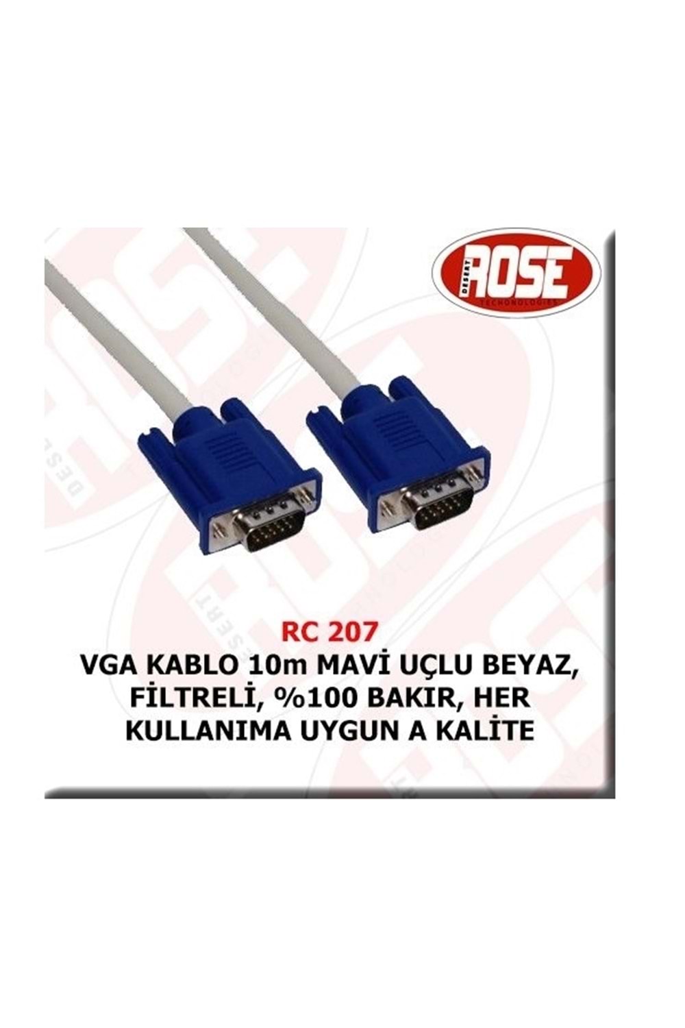 10METRE VGA KABLO ROSE
