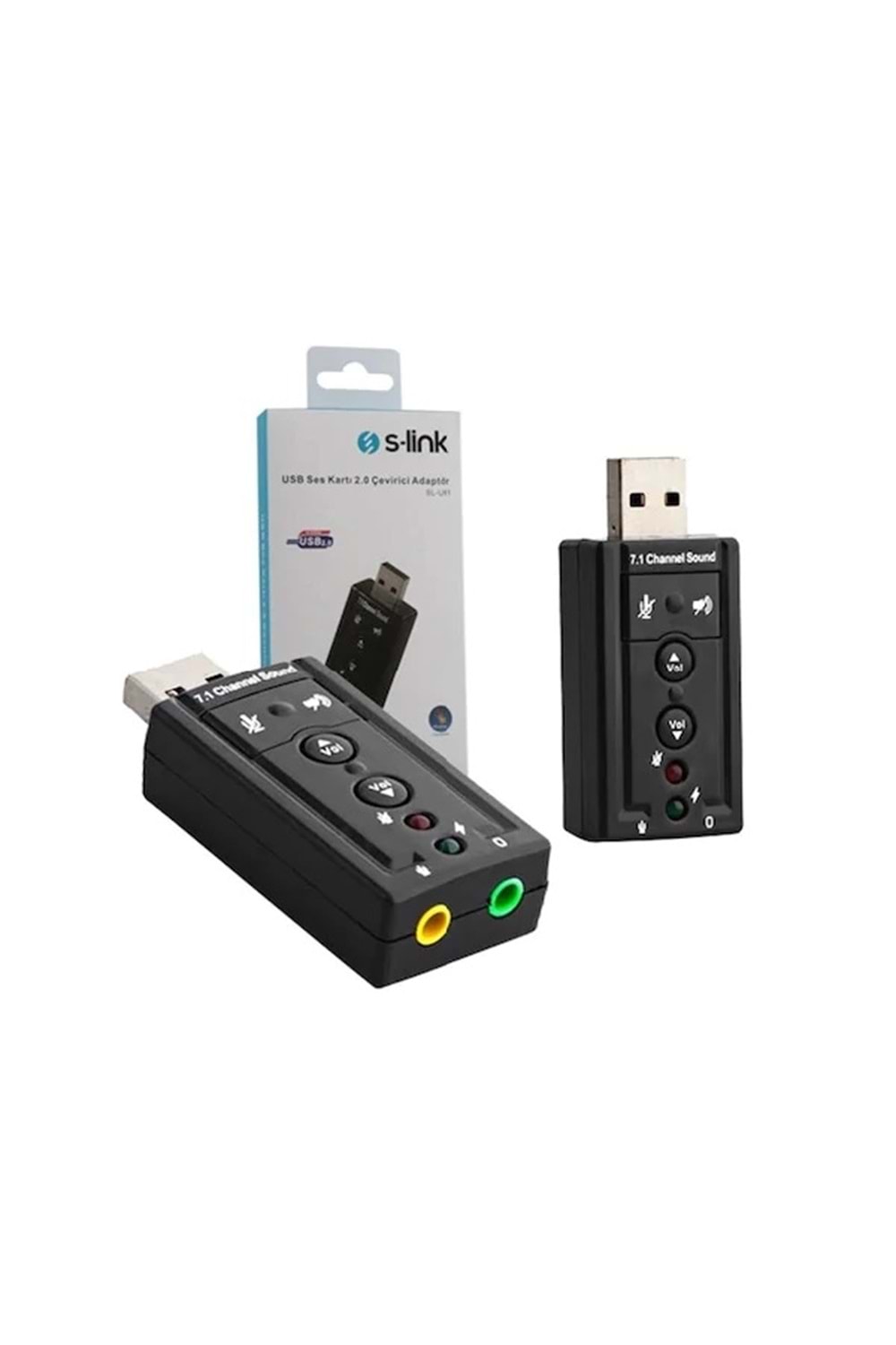 S-LINK SL-U61 USB SES KARTI 2.0 ÇEVİRİCİ ADAPTÖR