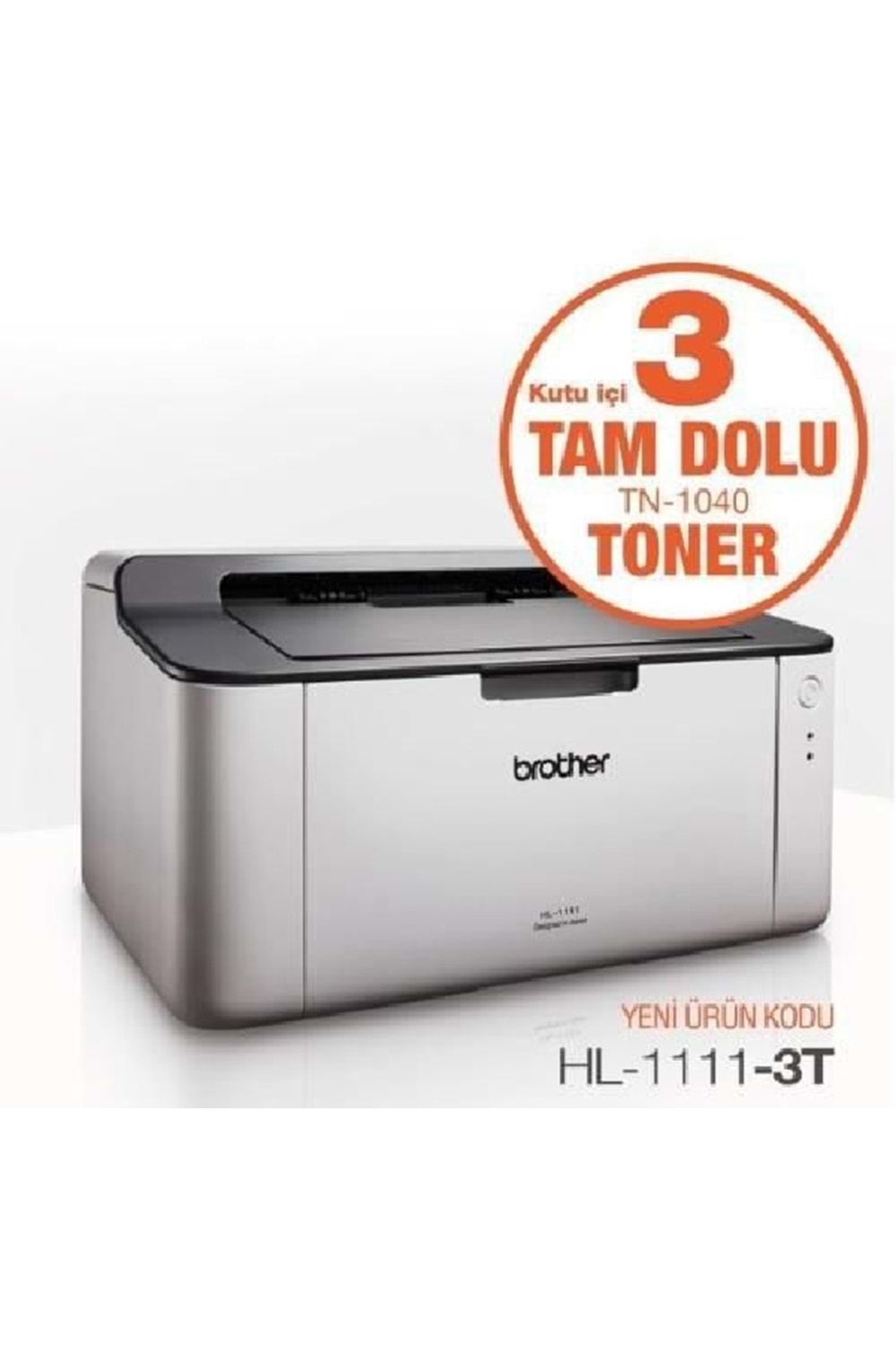 BROTHER HL-1211W-2T MONO LAZER USBWIFI A4 YAZICI 2 TAM DOLU TONERLİ