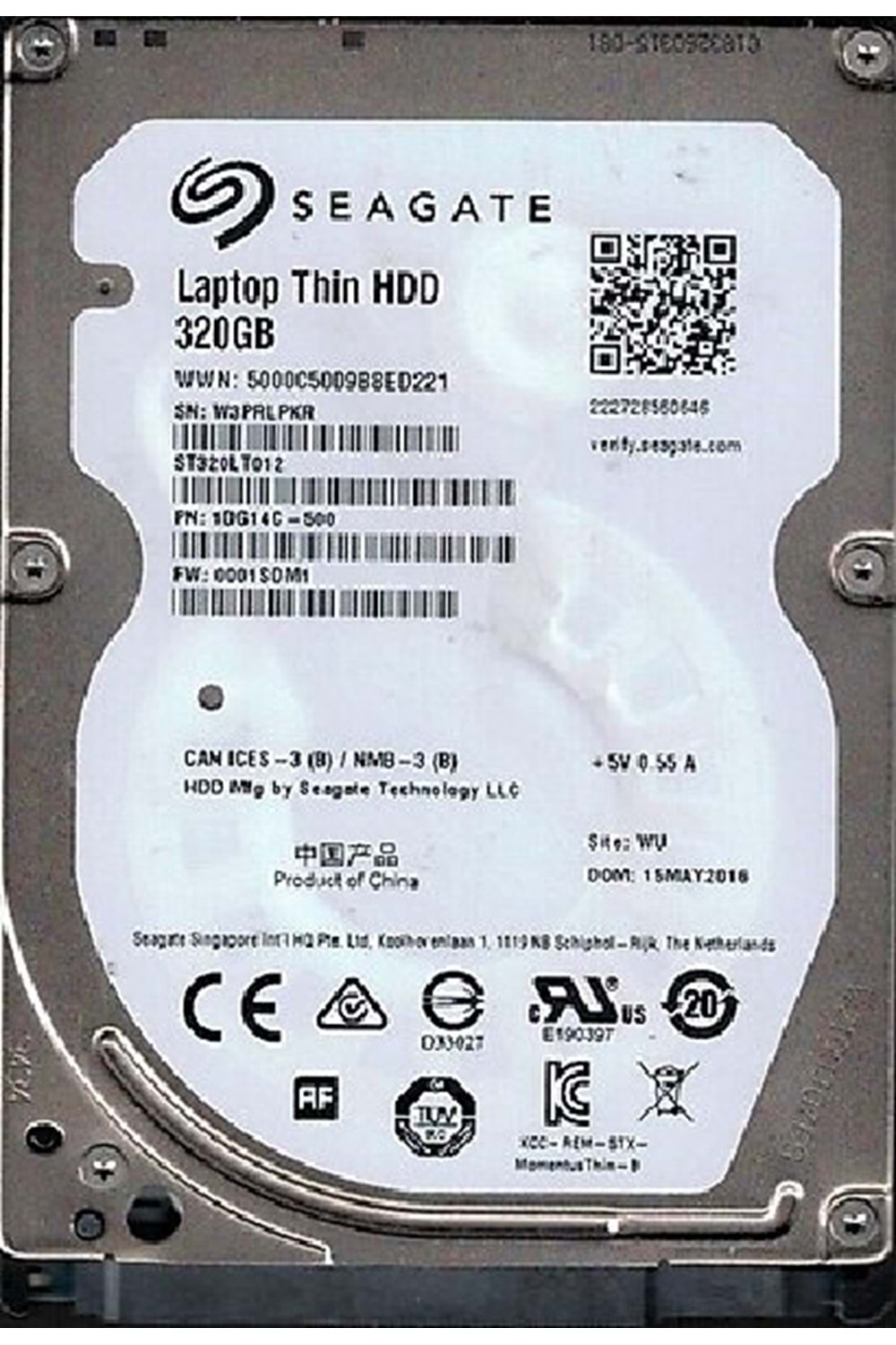 320GB Seagate HDD 2.5 