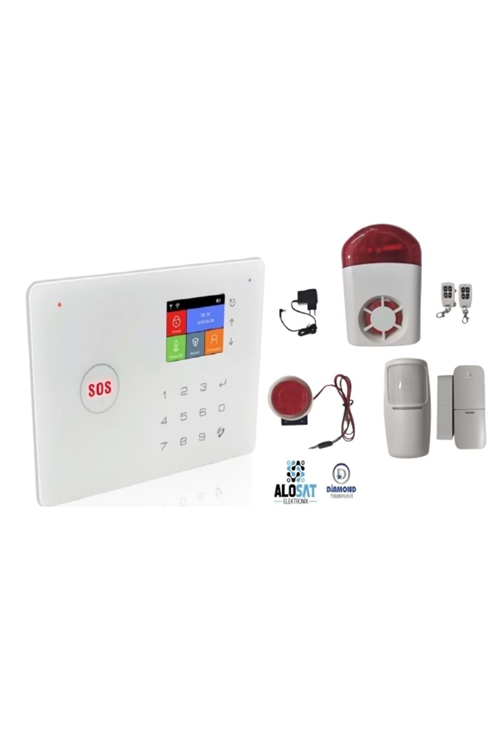 ALOSAT-ALOST2562 WIFI Home Security System Alarm Wireless IP GSM System