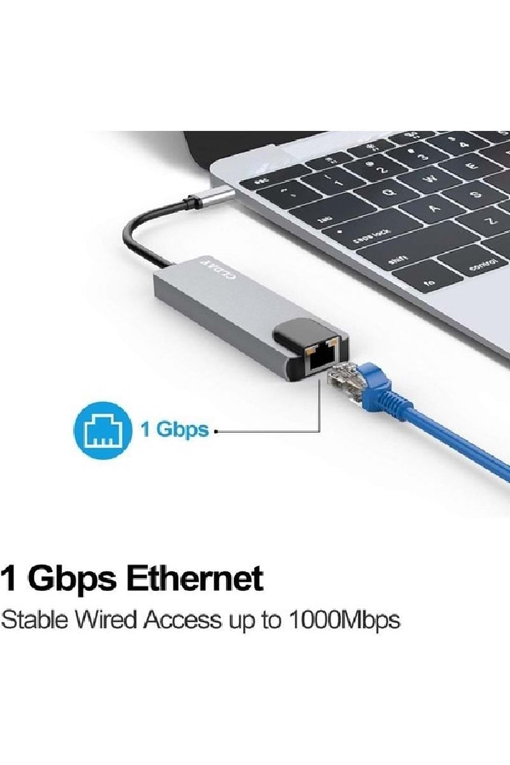 ALOSAT T664 Type-C To 4K HDMI Hub 5in1 RJ45 Lan 2 x USB 3.0 Type-C Port