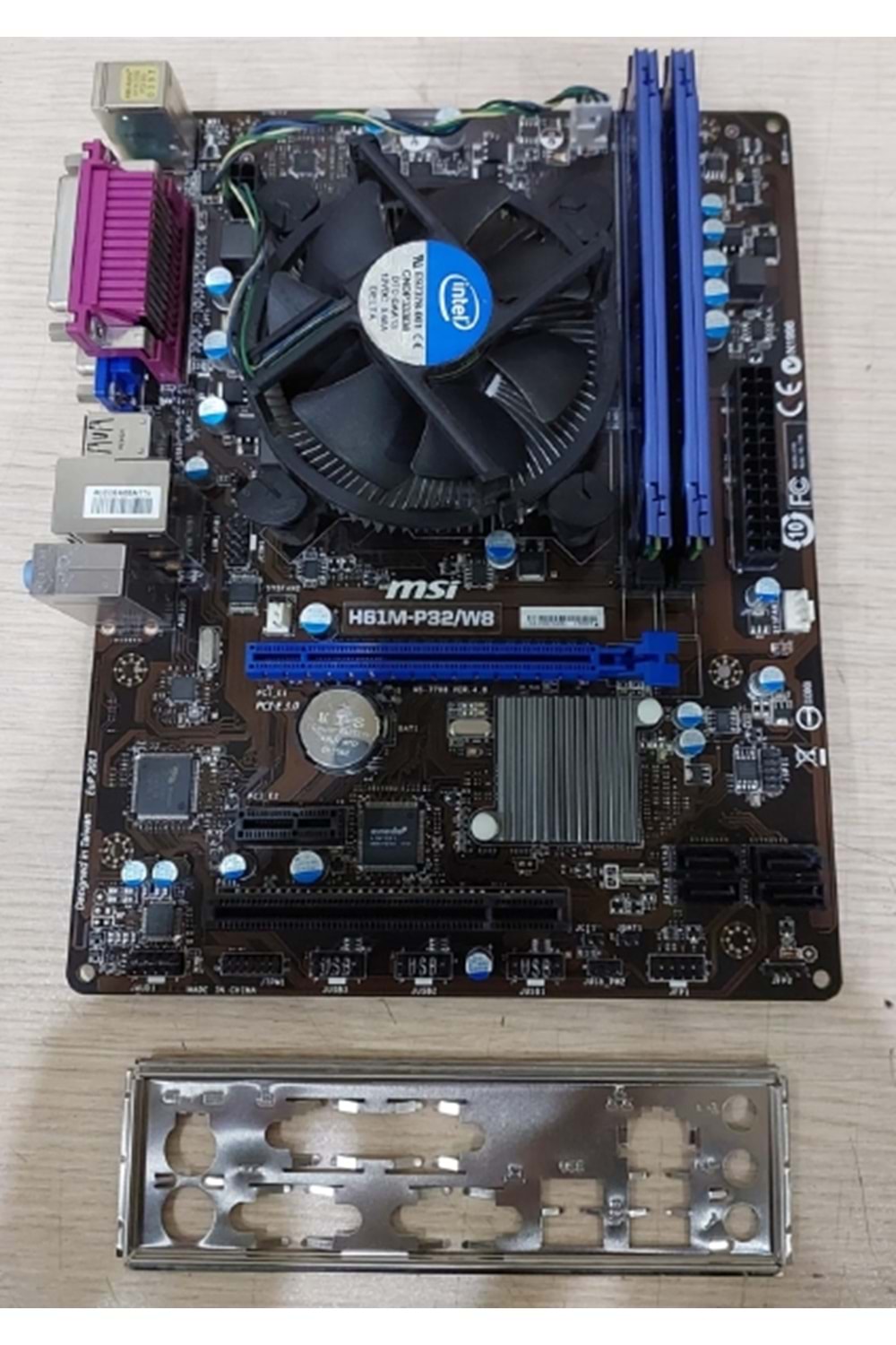 i5-3430 intel+MSI H61M-P32/W8+RAM16GB Intel H61 1600MHz DDR3 LGA1155 mATX Anakart