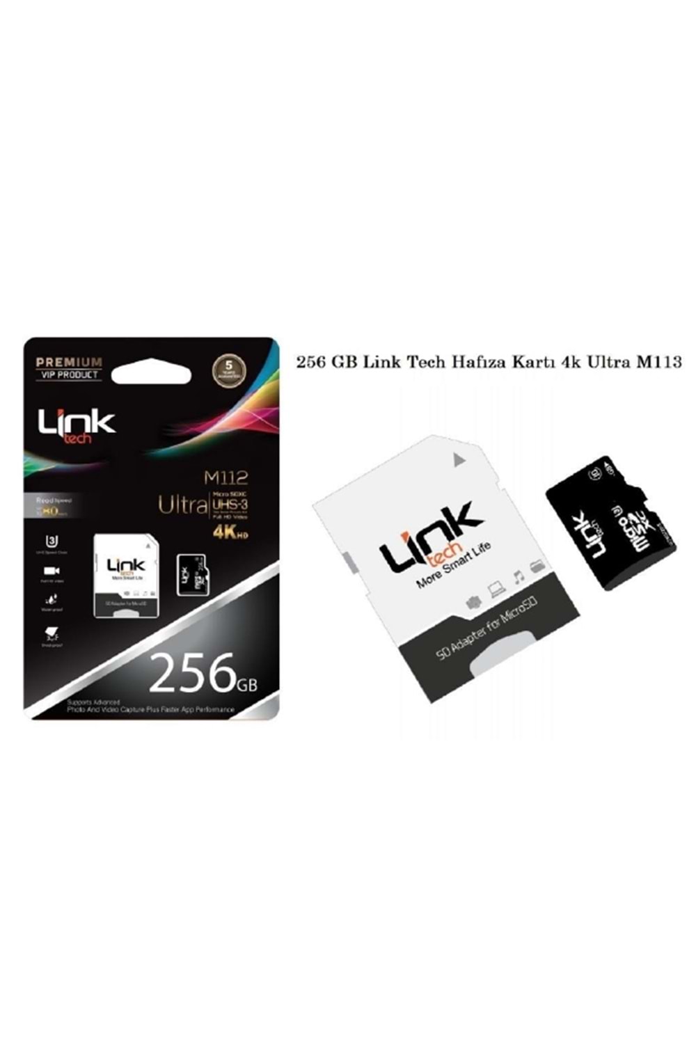 Linktech 256GB Link Tech Hafıza Kartı Ultra 4K M113