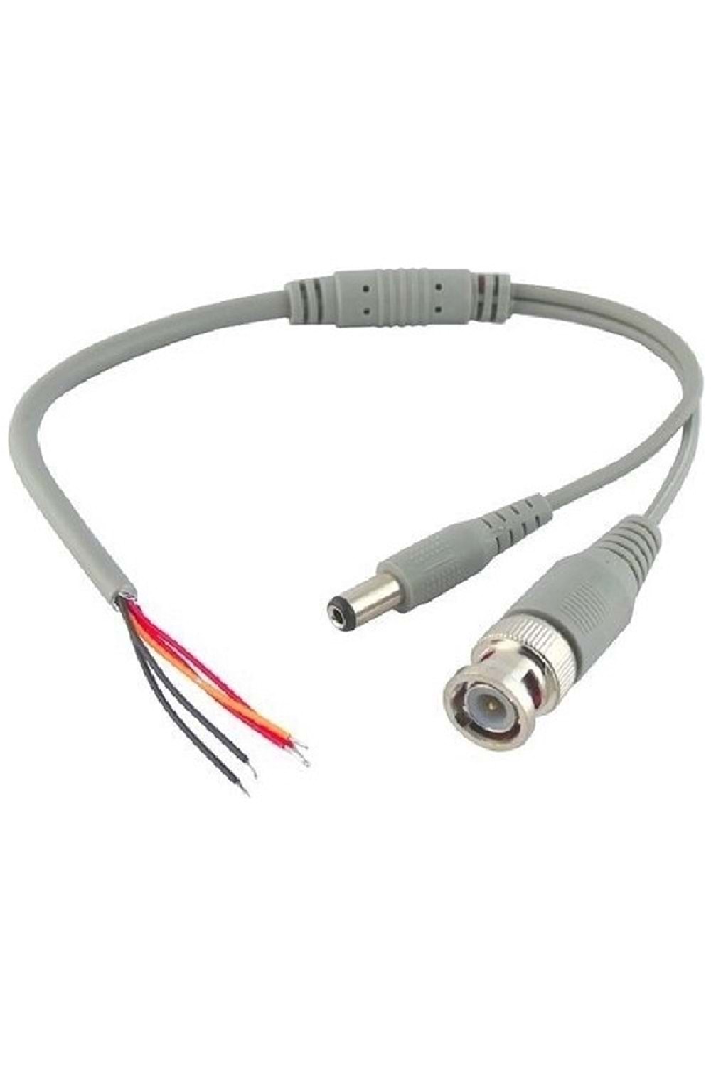 BNC+DC OEM Hazır Kablolu Bnc Konnektör Dc Power Jak Cctv Y Kablo