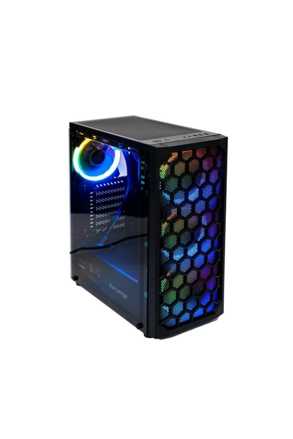 Revenge X-Drive 4 Adet RGB Fanlı Mesh Panel Gaming Oyuncu Kasası (PSU Yok) XDrive-N
