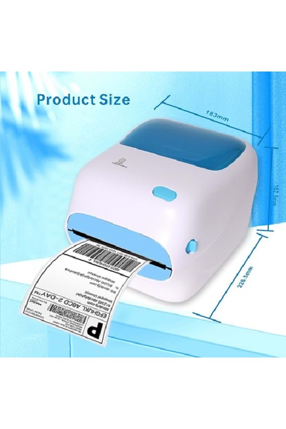 POSCLASS ZY-910 ZYWELL Thermal Seri + Usb + Ethernet 152 mm/sn 203 dpi Barkod Yazıcı