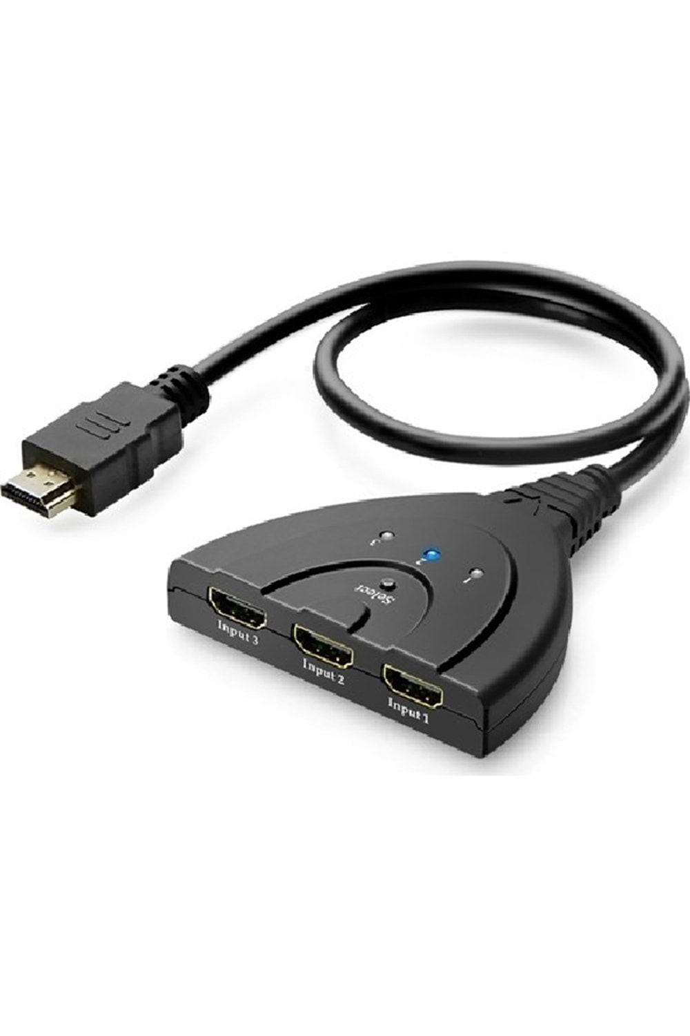 Badatrend 3 Port HDMI Switch Pigtail Kablo Full Hd 1080P HDMI Çoklayıcı Çoğaltıcı 3 Giriş 1 Çıkış Çoklama