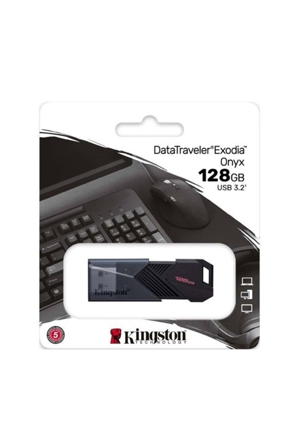 Kingston 128GB Exodia Onyx Usb3.2 Gen1 DTXON/128GB