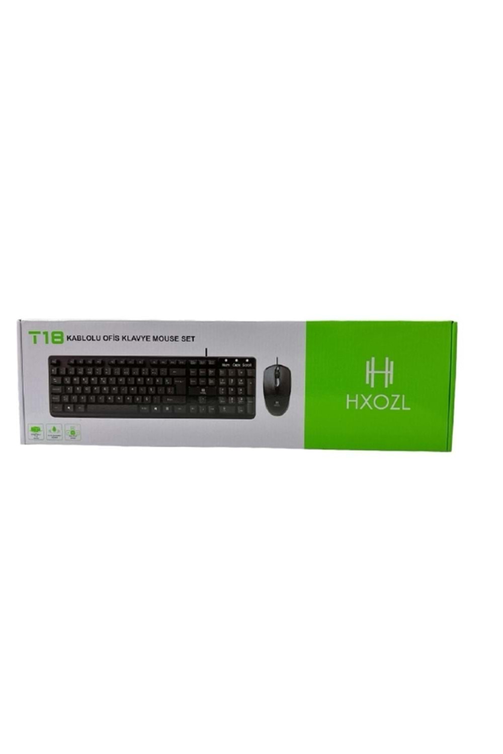 HXOZL T18 KABLOLU OFİS KLAVYE MOUSE SET