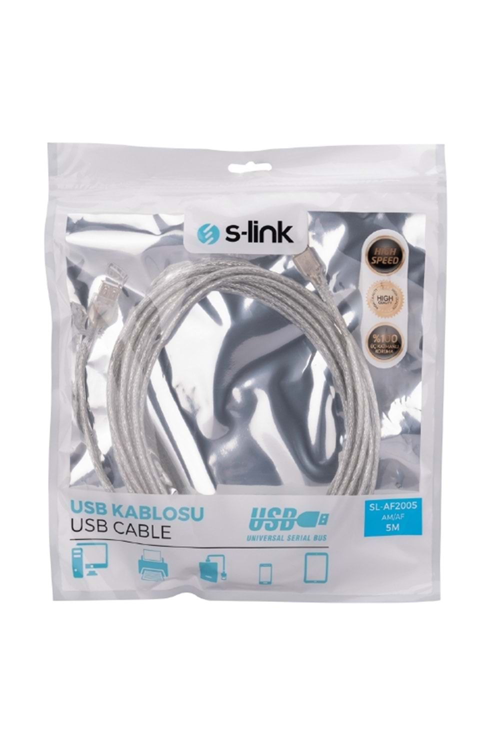 5Metre S-LINK USB UZATMA KABLO 5MT SL-AF2005