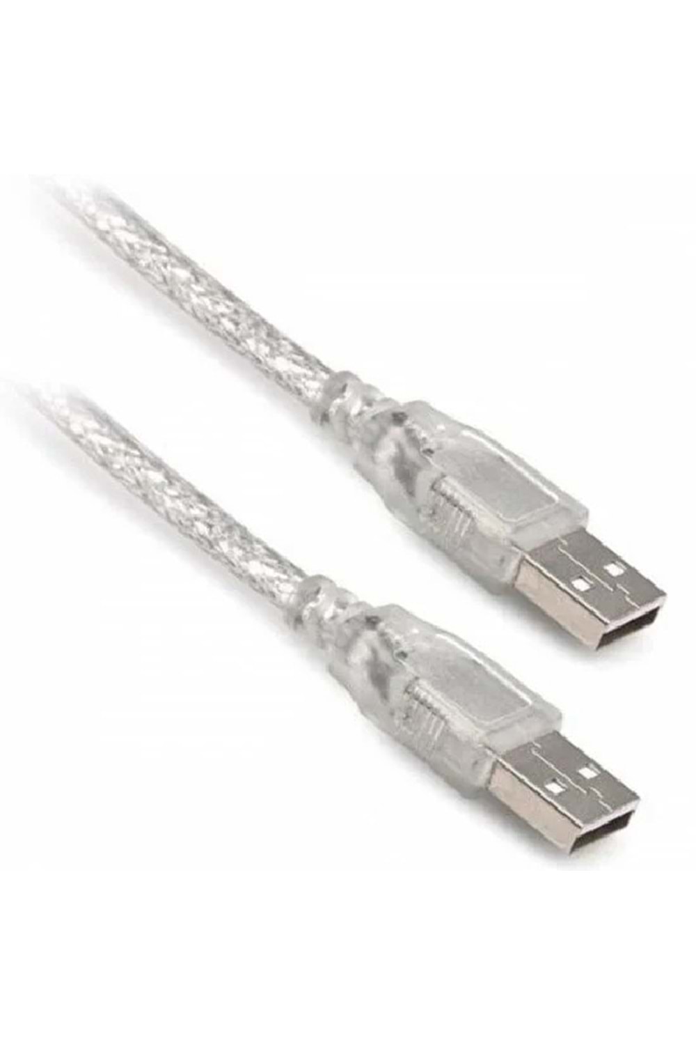 USB ERKEK-ERKEK ŞEFFAF KABLO 1.5METRE POWERMASTER