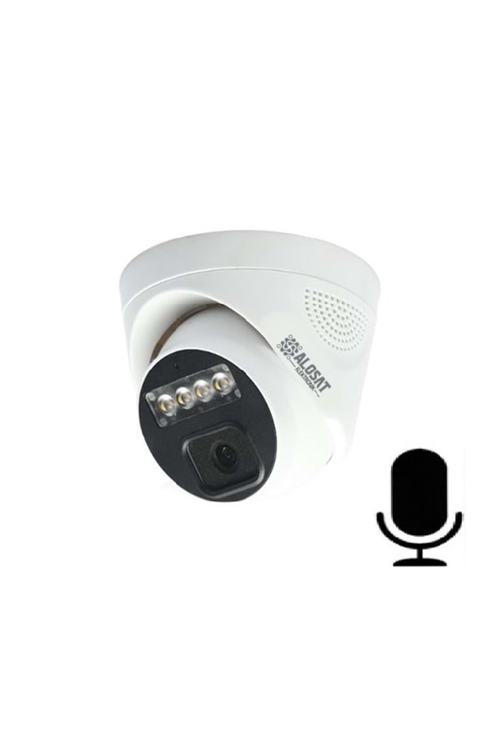 ALOSAT AHD 2MP H2-2233SPR4 3.6MM Dahili SES IP DOM 4LED Light LED DOM Kamera SESLI AHD H.265 2MP 1080x1920P 2.8MM 5Mp Sabit Lens, 1/2,7