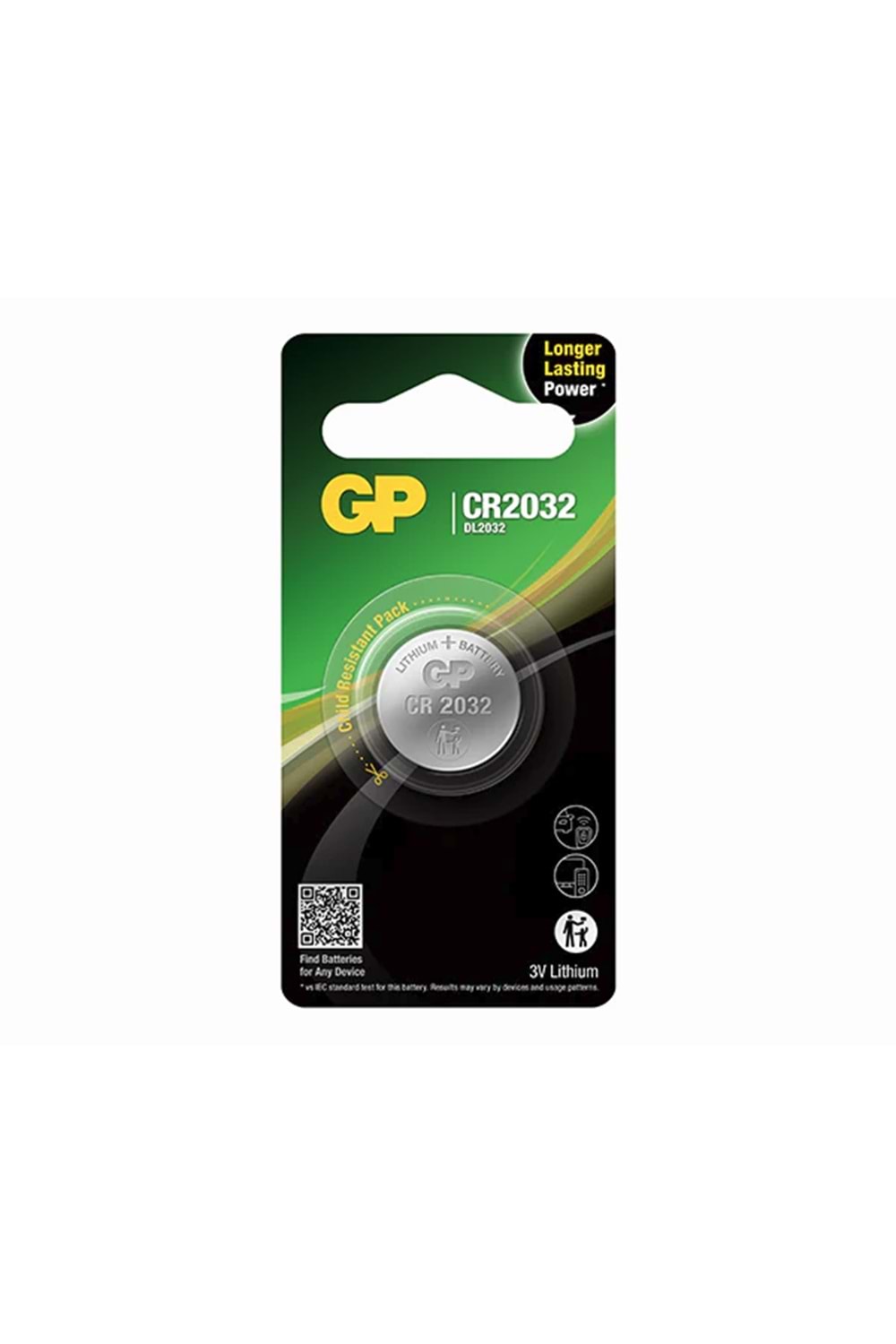 GP Lithium Coin Battery CR2032