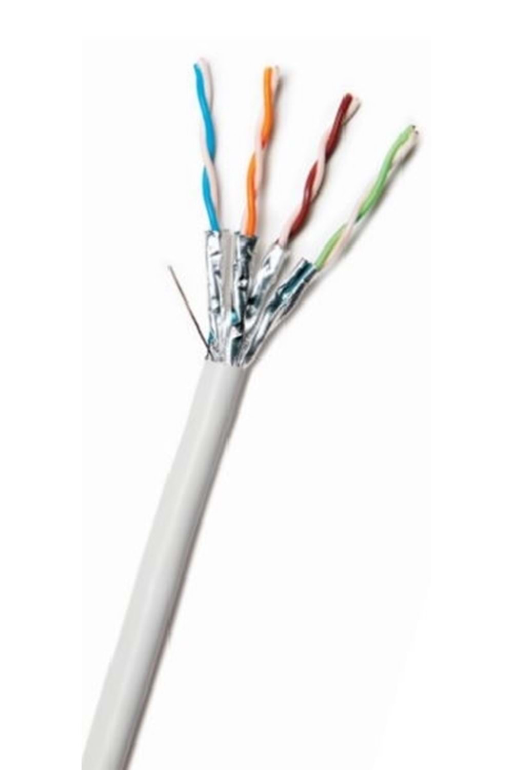 AT&T 11F6AHA004N-GY2K CAT6A U/FTP 500 Metre 500 MHz Network Kablosu Gri Lszh