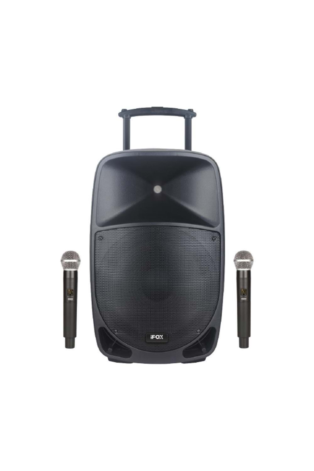 iFOX FX-1520 A 15'' 2 El Mikrofonlu Bluetooth Bağlantılı Taşınabilir Aktif Kabin Hoparlör