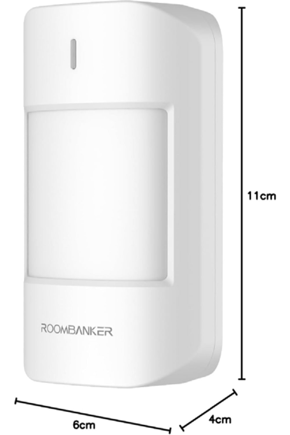 ROOMBANKER PIR Hareket Sensörü PS1-Geniş Algılama Aralığı: 12m ( aralık) / 110° (yatay) - 10 kg'a kadar Evcil Hayvan Bağışıklığı-En Son Algılama Teknolojileri-Uzaktan İletişim