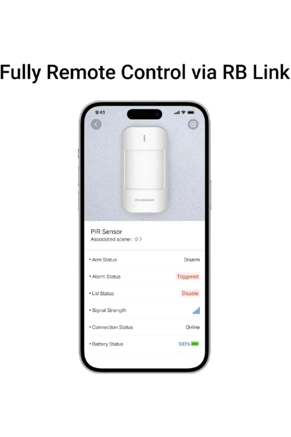 ROOMBANKER PIR Hareket Sensörü PS1-Geniş Algılama Aralığı: 12m ( aralık) / 110° (yatay) - 10 kg'a kadar Evcil Hayvan Bağışıklığı-En Son Algılama Teknolojileri-Uzaktan İletişim