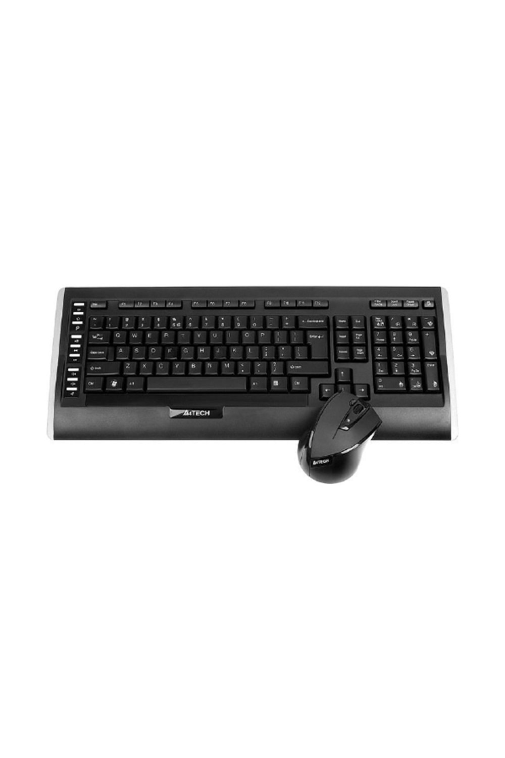 A4 TECH 9300F Kablosuz Q Trk V-Track Mouse Siyah Multimedya Klavye - Mouse Set
