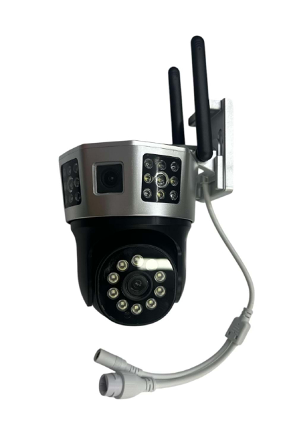 ALOSAT 4G-4622 4G Kamerası Çift Lens Dış Mekan 6MP 4K IP Kamera PIR Gece Görüş V380 Pro CCTV Güvenlik