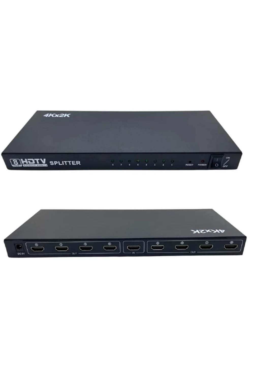 ALOSAT H639 HDMI Splitter, 1x8 HDTV 4Kx2K 1080P 8 Port