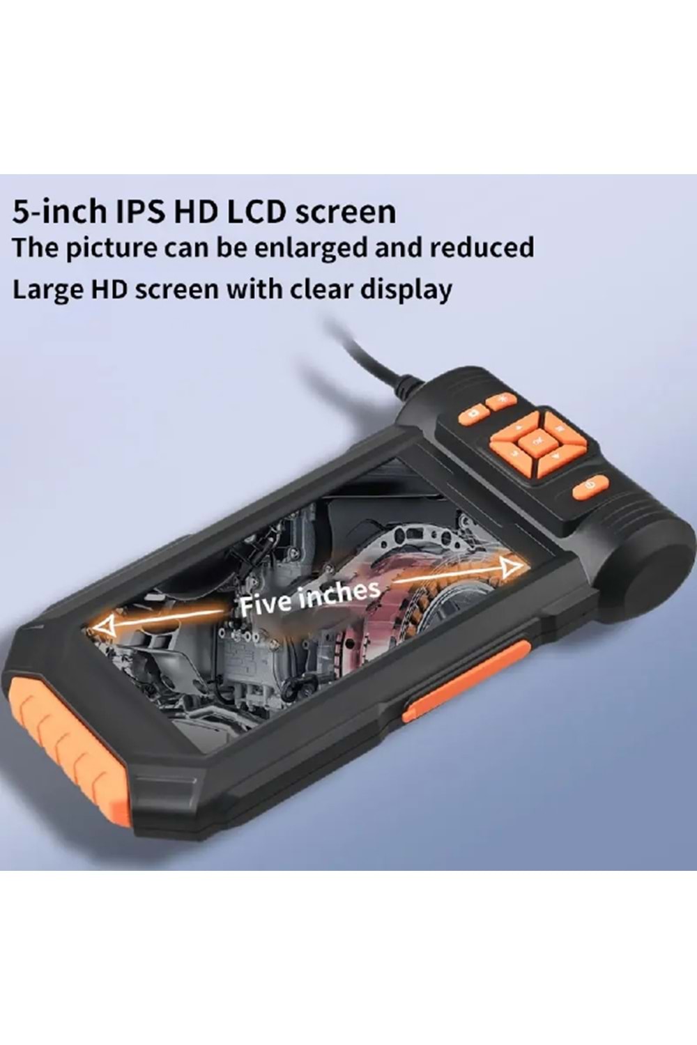 ALOSAT Y-4501 10Metre 3 Kameralı Monitörlü Sert Tel Kablolu Yılan Kamera