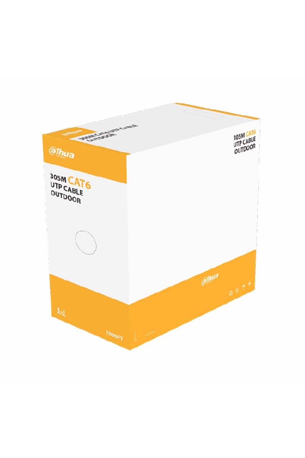 DAHUA PFM920-6UN-(PE) Outdoor Cat6 UTP 305 Metre 23 AWG 0.57 mm Network Kablosu Saf Bakır Outdoor