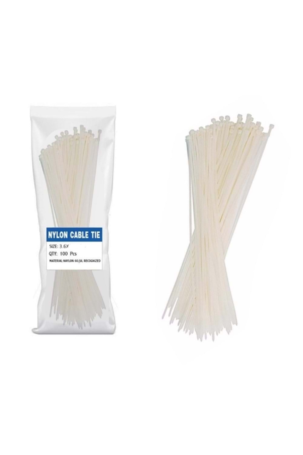 ALOSAT 3.6x150 PLASTİK KELEPÇE 100 LÜ PAKET (İYİ KALİTE )(KLİPS)