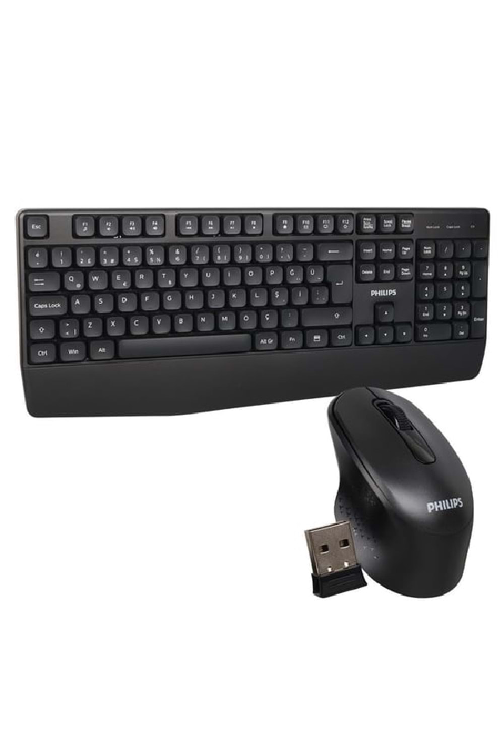 PHILIPS SPT6348B Q Türkçe Kablosuz Siyah Klavye+ Mouse