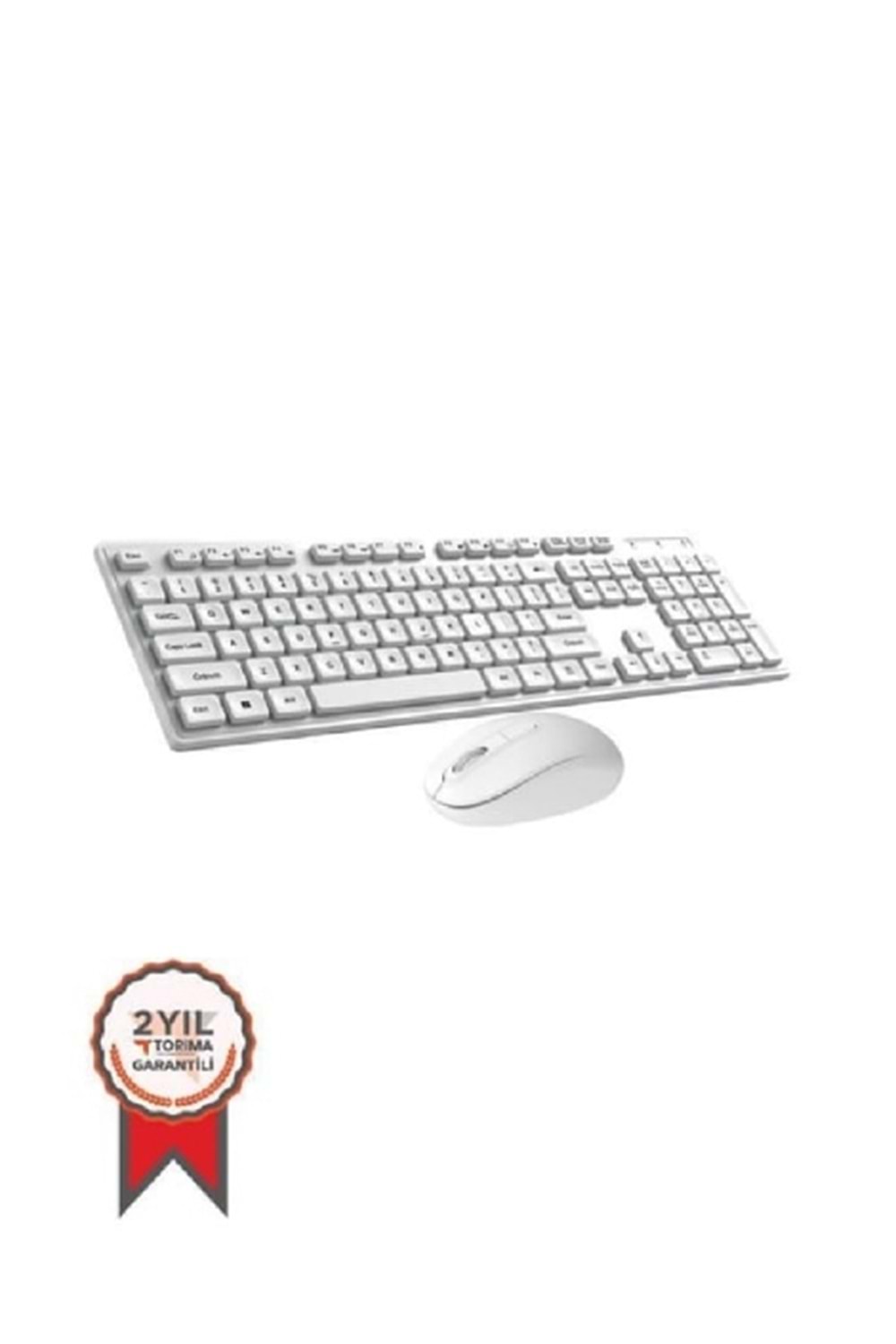Torima TMK-01 Wireless 2.4G Klavye Mouse Set Beyaz
