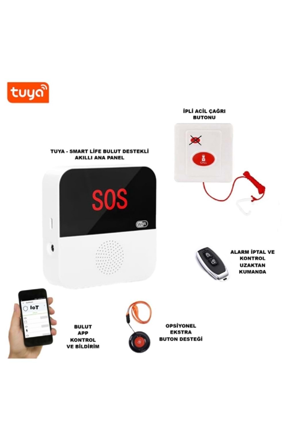 ALOSAT AKILLI HEMŞİRE - ACİL ÇAĞRI SİSTEMİ TUYA - SMART LİFE BULUT APP