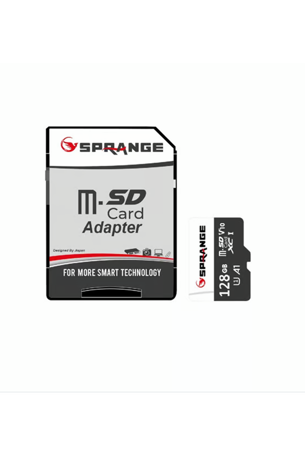 Sprange SM128 Tf Card 128GB Hafıza Kartı High SpeedClass 104K Ultra HDUHS-3TF Kart + SD Adaptör