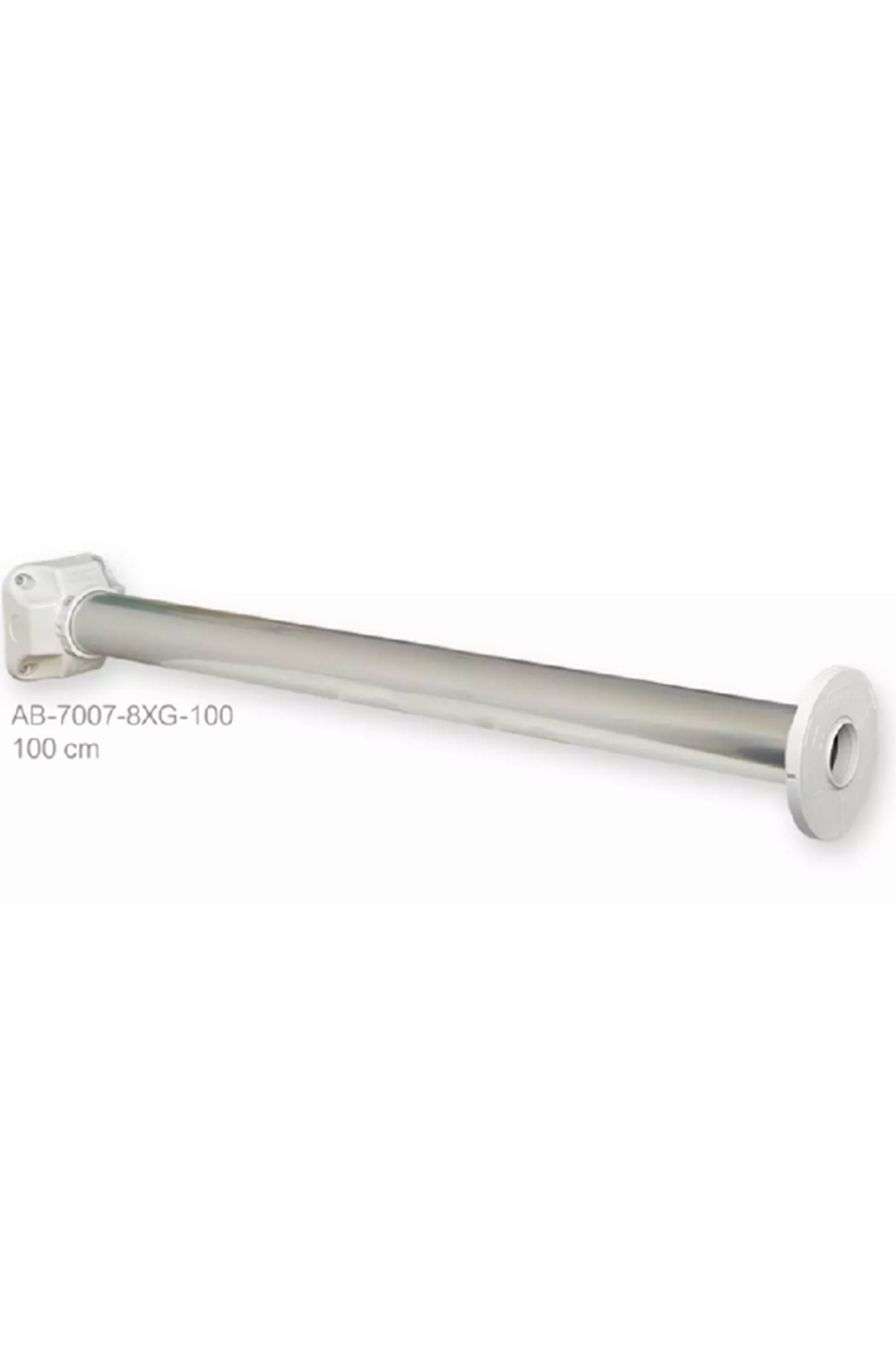 METAL BORU 1M Acrobat 100cm, Ekstra, Alüminyum Uzatma, Açık Gri