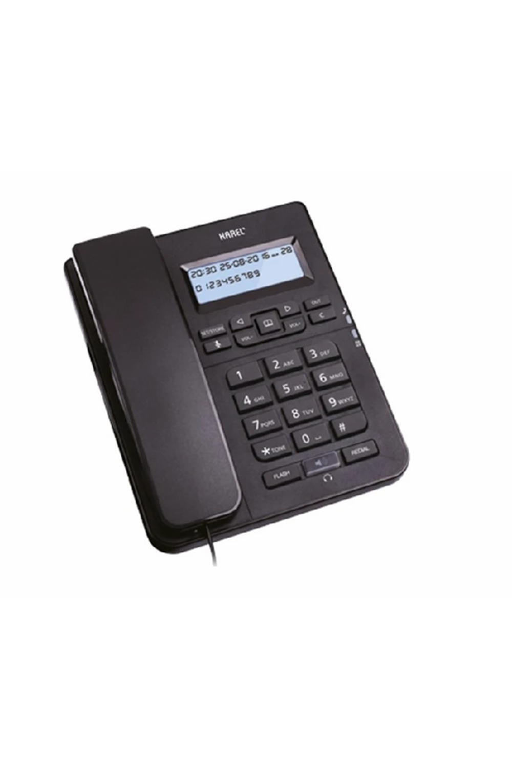 Karel TM145 Kablolu Telefon - SiyahKAREL TM145 SİYAH ANALOG TELEFON CID