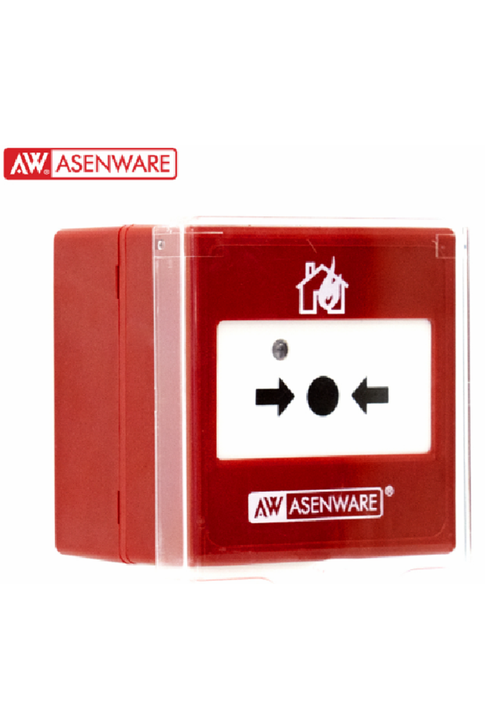 AW ASENWARE AW-D135W kablosuz manuel yangın alarmı istasyonu, esas olarak kablosuz kontrol sistemiyle kullanılmak üzere tasarlanmıştır. Yangın manuel olarak onaylandıktan sonra basıldığında, yangın alarm kontrol sistemine bir alarm
