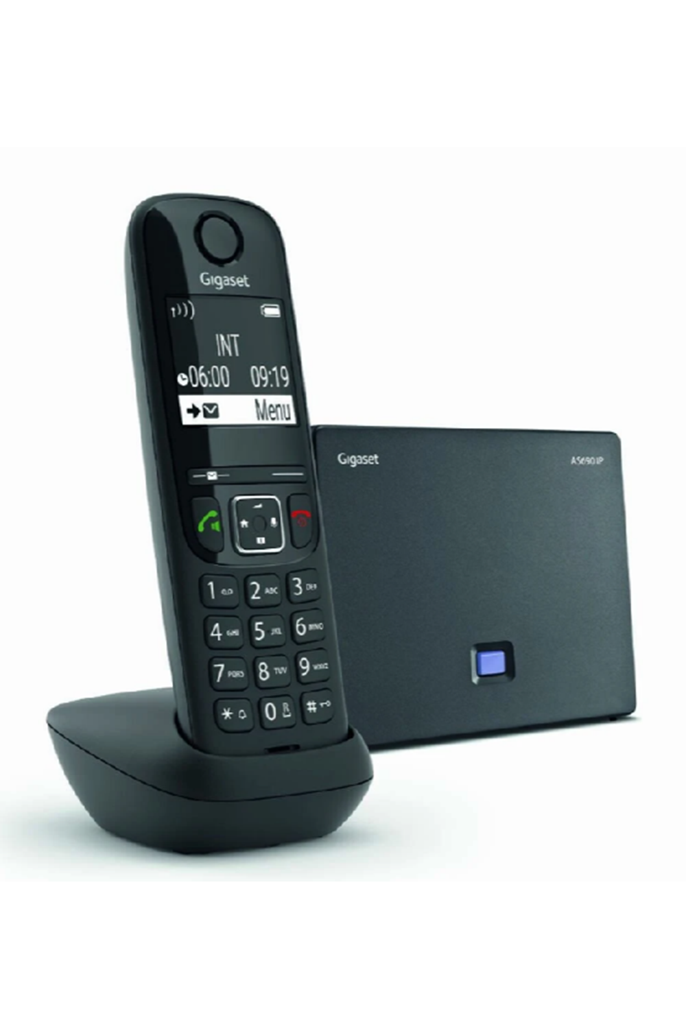 Gigaset AS690 IP Siyah Telsiz Dect Telefon * Türkçe menü * Hem Analog hem IP giriş* Işıklı renkli Ekran* Işıklı tuş takımı* Eller serbest (hands-free) görüşme* Arayan numarayı gösterme (20 adet)* 150 adet isimli hafıza* Tekrar arama (son 20 numara)*