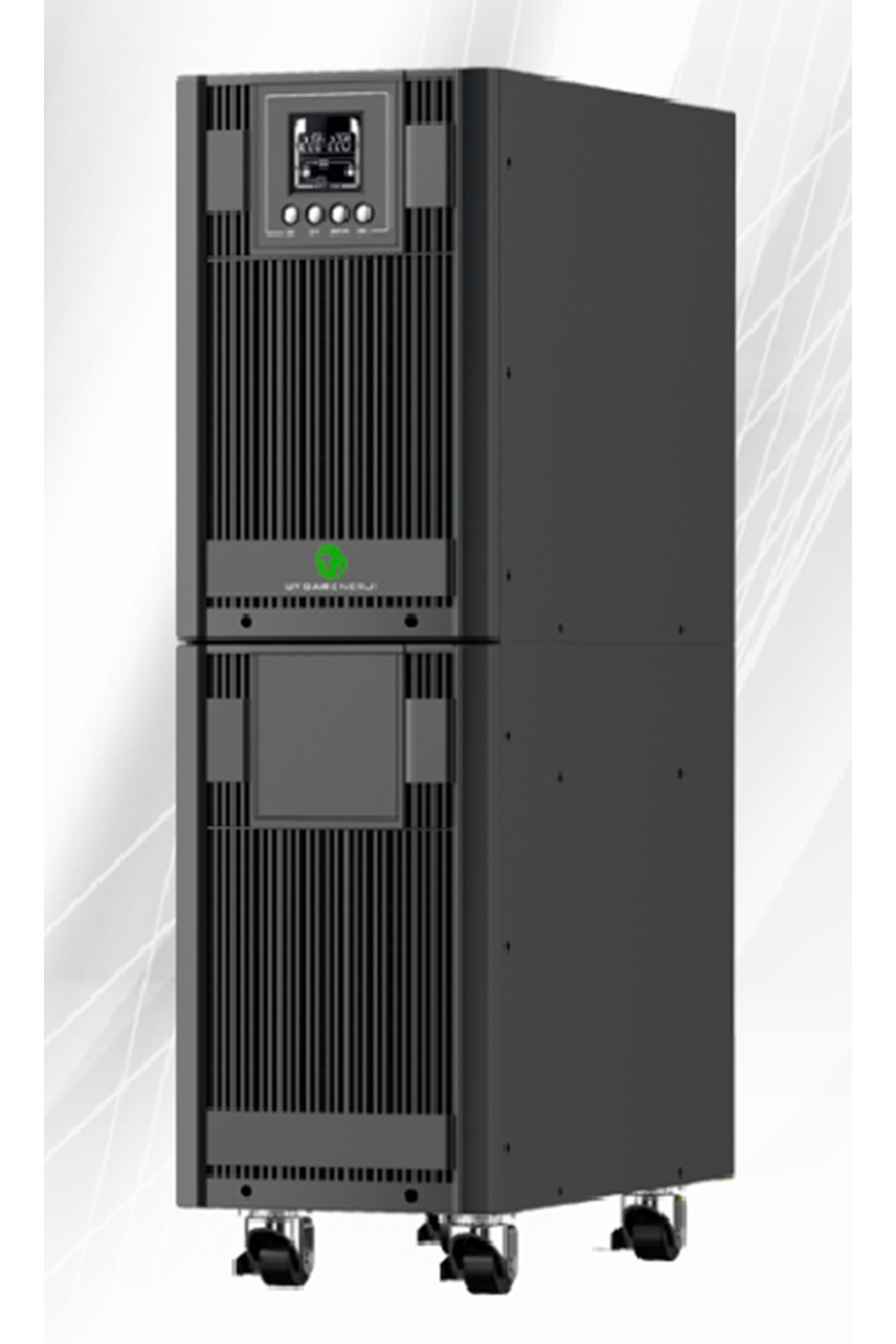 UYGAR ENERJİ TİME 6 KVA UPS (ONLİNE)Gerçek çift çevrim teknolojisiMikroişlemci kontrollü tasarımGeniş giriş voltaj aralığı (110-300VAC)Giriş güç faktörü düzeltmesi >=0,99ECO MOD ile yüksek verimOtomatik frekans algılamaRS232 haberleşme portuUSB haber