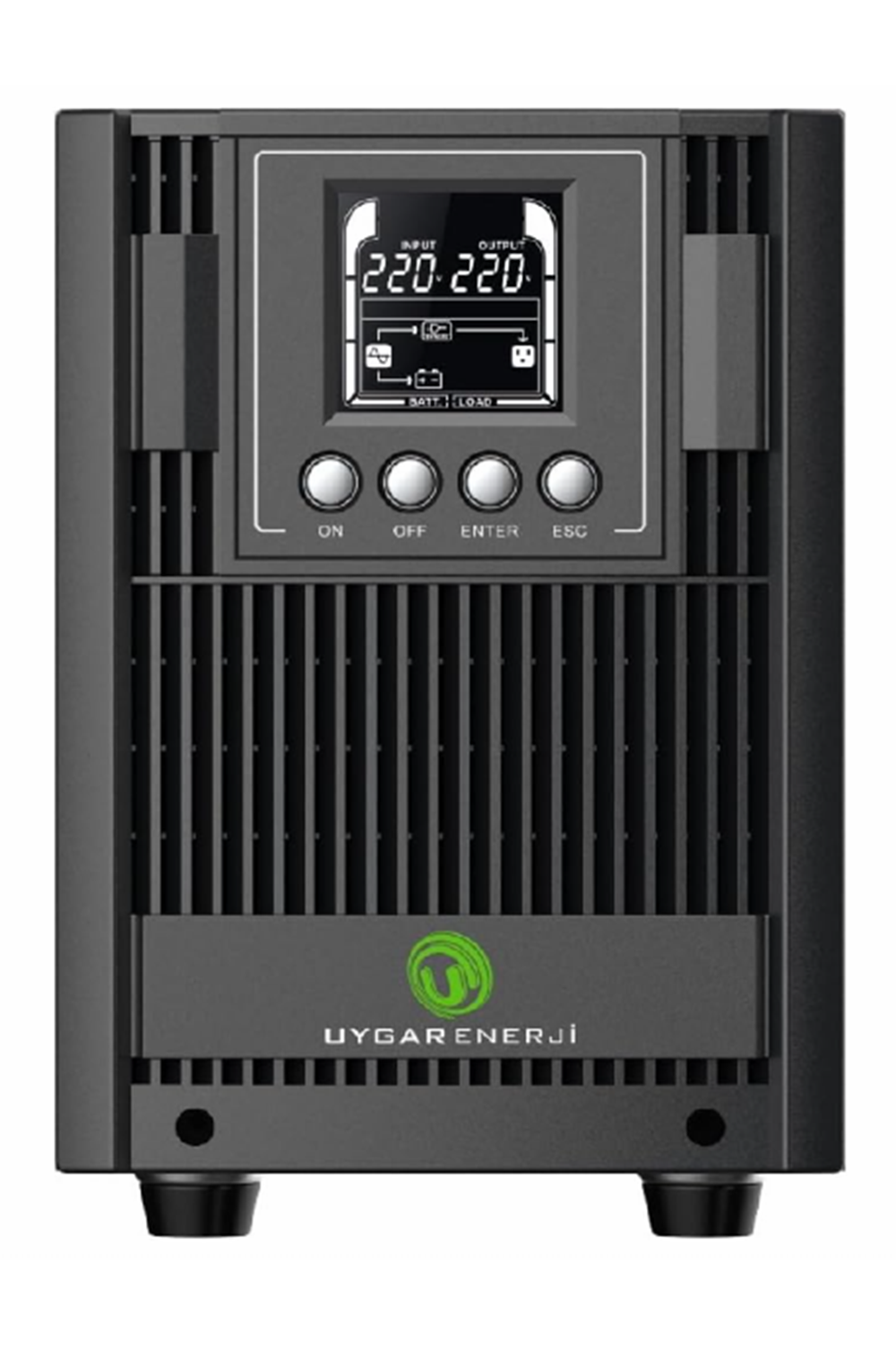 Uygar Enerji TIME 2KVA ONLINE LCD UPS 4×12V7AH Yeni Nesil Akülü Güç Kaynağı Ups (2 KVA 4X12V7AH Akü)