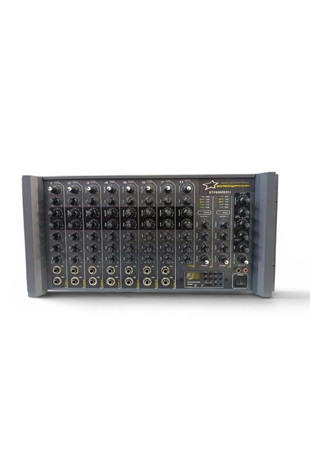 StrikingPower STP8600SRU 2x600WATT 8 KANAL Reverb Trafolu Amfi