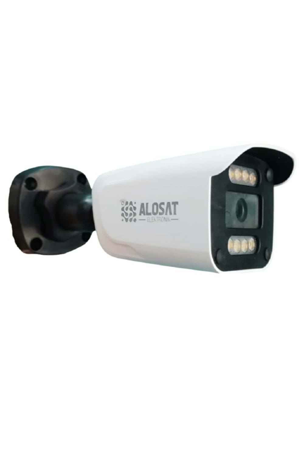 ALOSAT 5MP H5-2247SPW8 AHD 3.6MM Bullet Dahili ses Gece Renkli 8Warm Light LED AHD 5MP Güvenlik Kamera PLASTIK KASA 5Mp Sabit Lens, 1/2,7