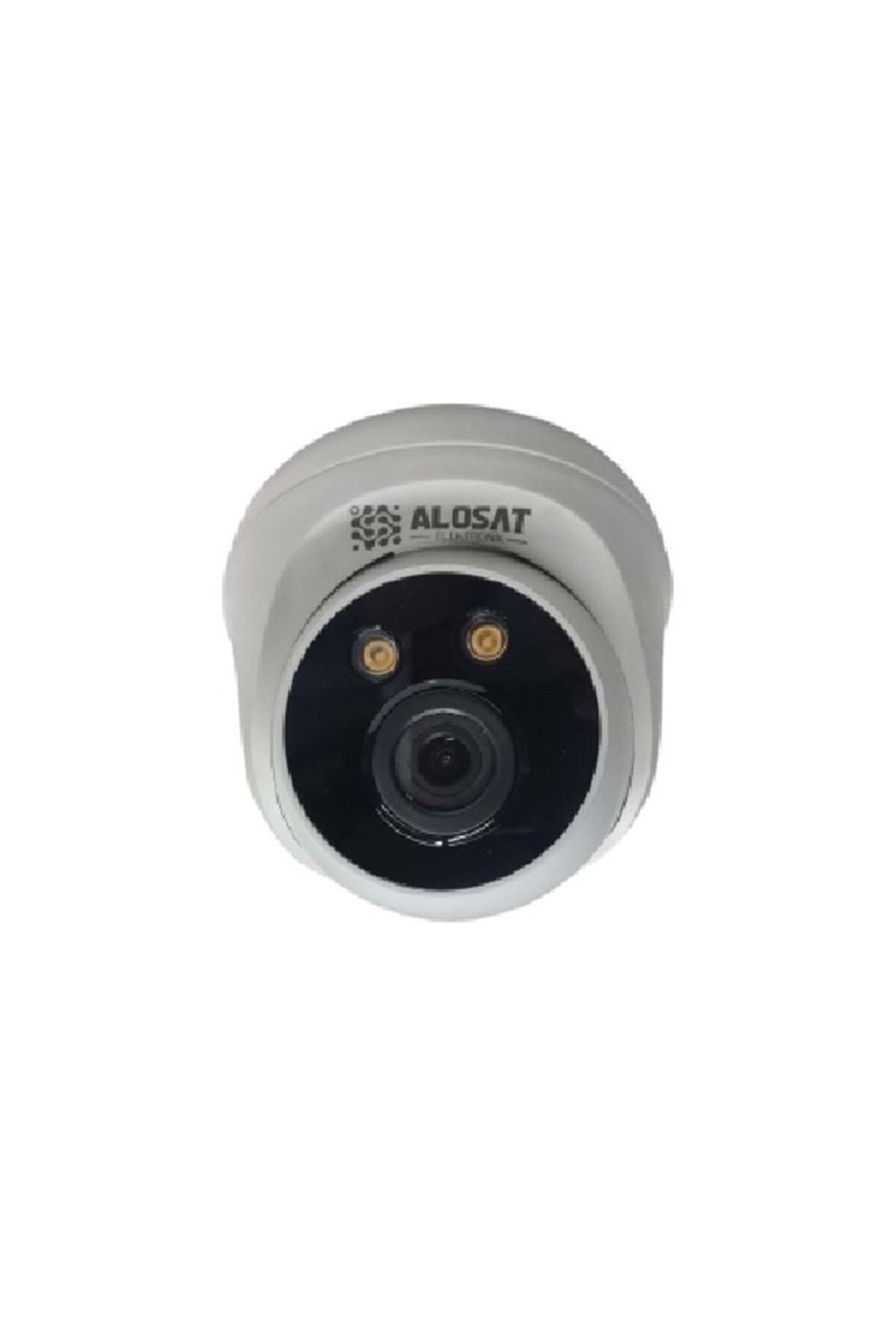 ALOSAT AHD 2MP 3.6MM AS-17332W DOME Gece Renkli 2Warm Light LED FULHAN PORT 2MP 1920x1080P Full HD Güvenlik Kamera 3,6 MM 5Mp Sabit Lens, 1/2,7