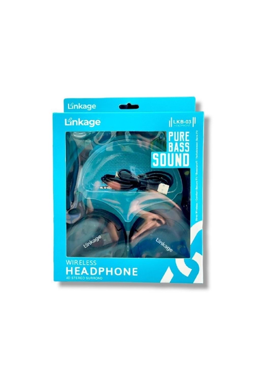 LİNKAGE LKB-03 WIRELESS KULAKÜSTÜ PURE BASS SOUND KULAKLIK LKB-03