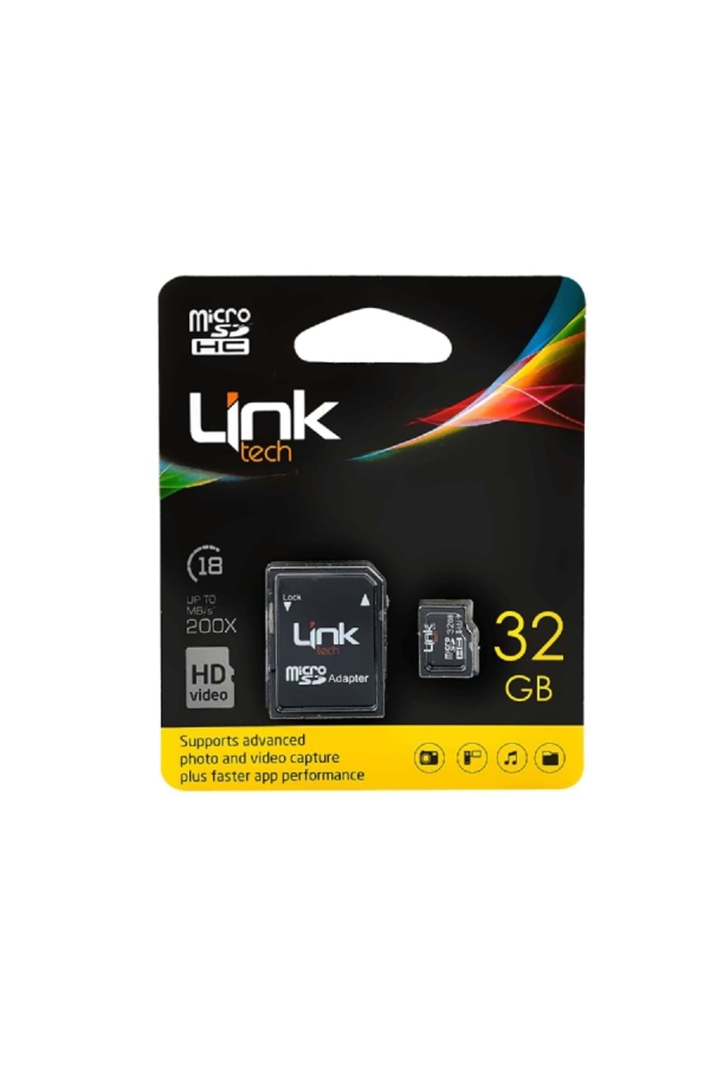 Linktech LMC-M105 32GB MicroSDHC Class 10 Hafıza Kartı + AdaptörLinktech