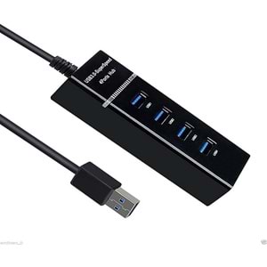 Super Speed 4 Ports USB 3.0 Hub 5Gbps with LED Indicator