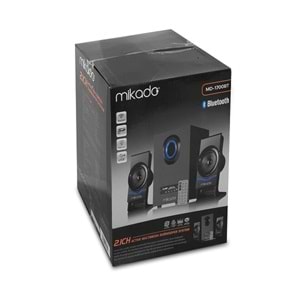 Mikado MD-1700BT 2+1 Siyah Usb SD Fm Destekli Multimedia Bluetooth Hoparlör