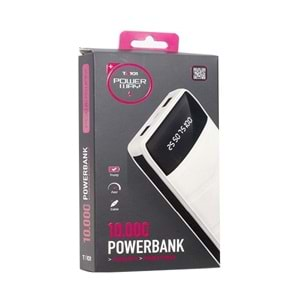 Powerway TX-101 Dijital Ekran 10000 mAh Çift Usb Powerbank