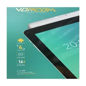 Vorcom S9 Tablet 2ram 16gb Hafıza Siyah & Beyaz