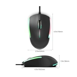 PHILIPS SPK9314 Kablolu RGB Mouse =G314