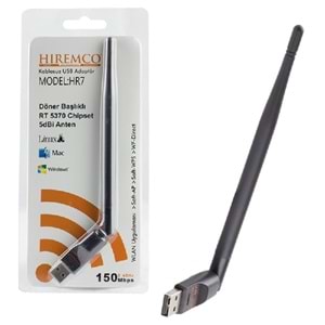 Hiremco HR7 USB Antenli 802.11N 5370 150 Mbps Uyumlu Wifi Anten