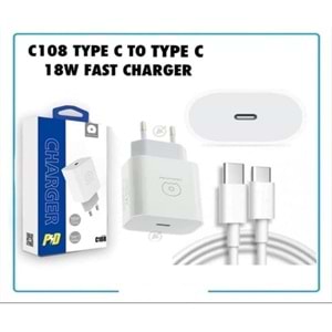 C 108 TYPE C TO TYPE C 18W FAST CHARGER